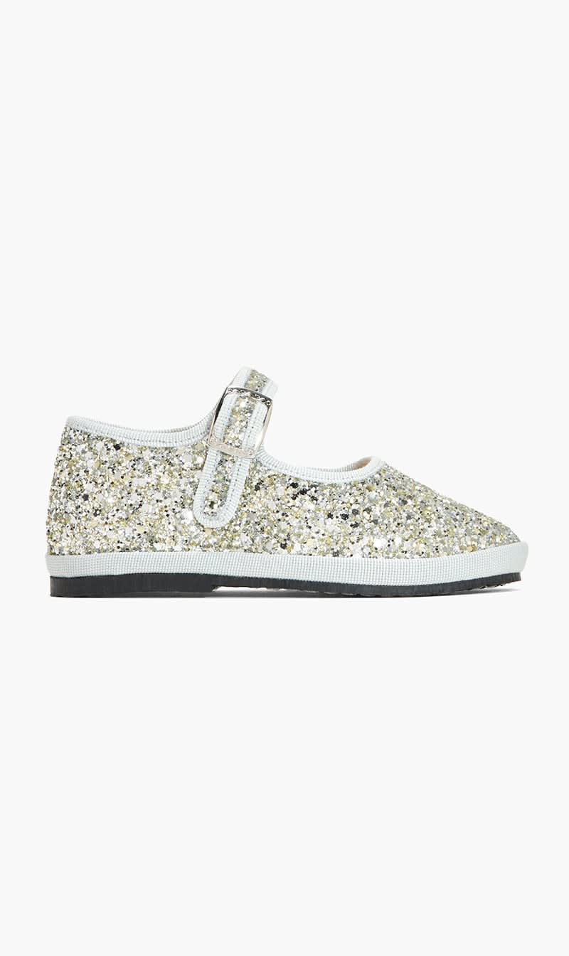 Capulette Silver Bambina Mary Jane Shoes for Girls