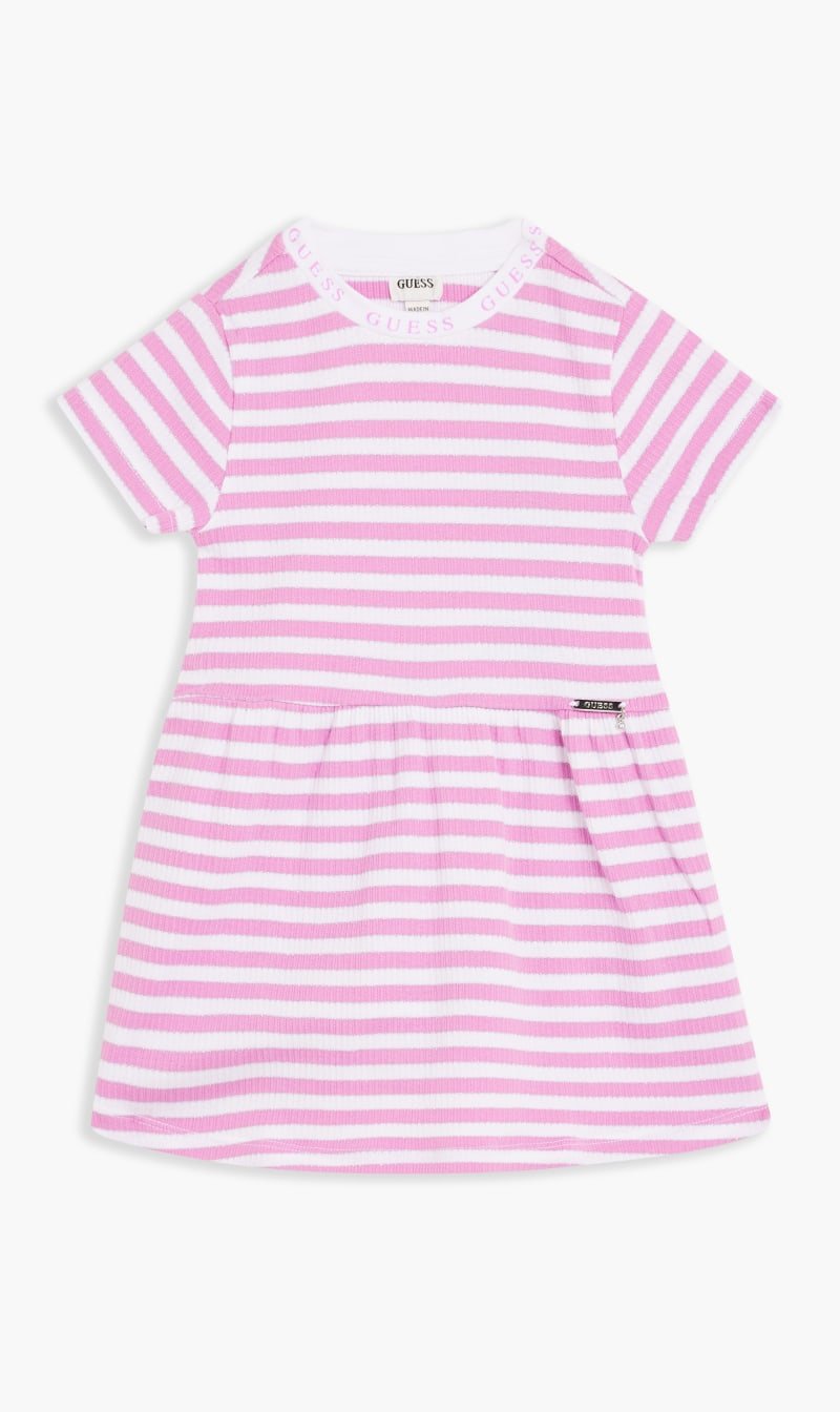 

Guess White Organic Rib Jersey Dress for Girls | The Deal Outlet