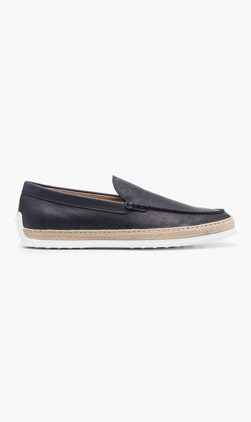 

Tod's Blue Pantofola Gomma Rafia Tv for Men | The Deal Outlet