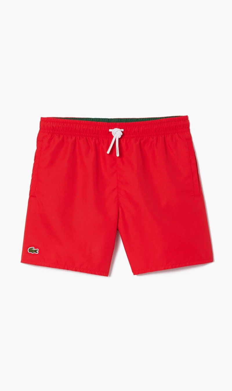 

Lacoste Red Quick Dry Swim Trunks for Boys | The Deal Outlet