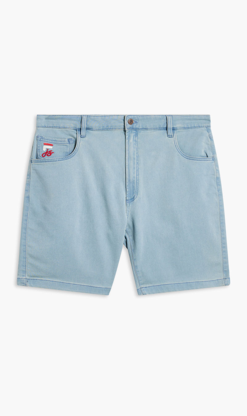 

Fila Blue Knitted Denim Short for Men | The Deal Outlet