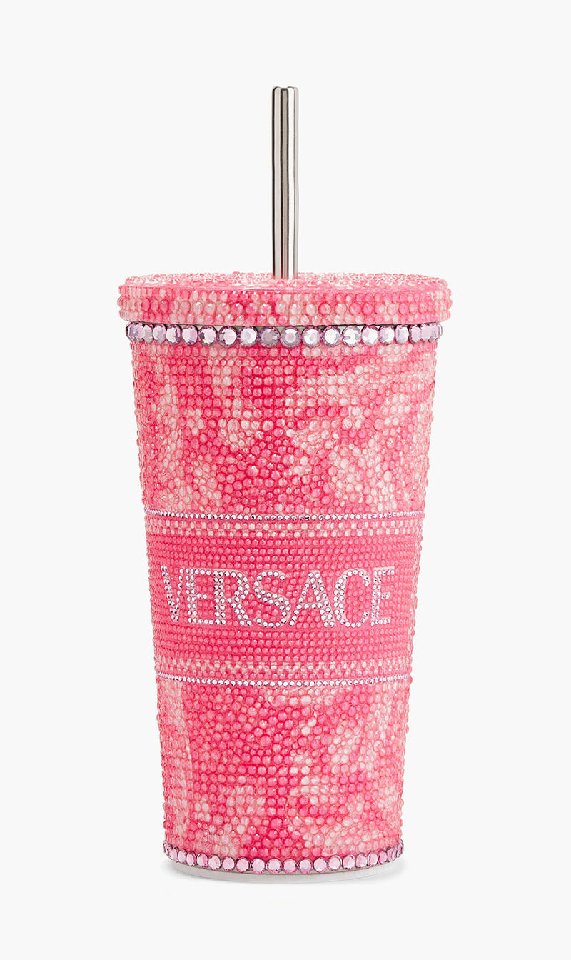 

Versace Pink Barocco Crystal Travel Cup Pink | The Deal Outlet
