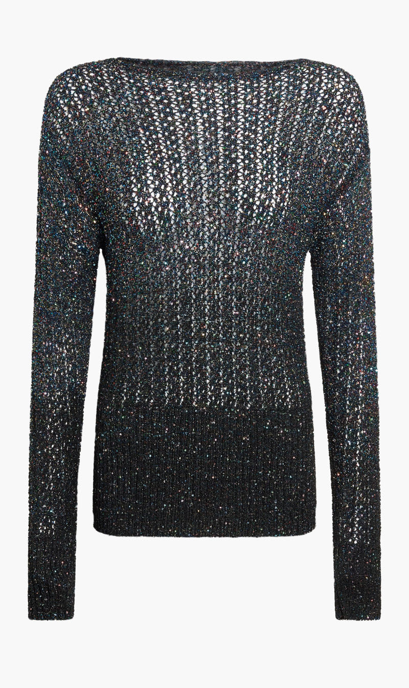

Maison Margiela Blue Avp Long Sleeve Dark Blue Crewneck for Women | The Deal Outlet