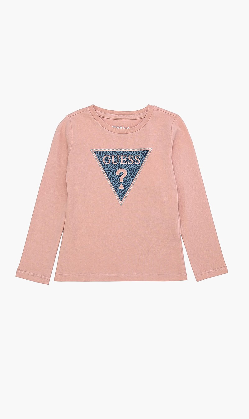 

Guess Orange Logo Long Sleeve Tshirt for Girls | The Deal Outlet