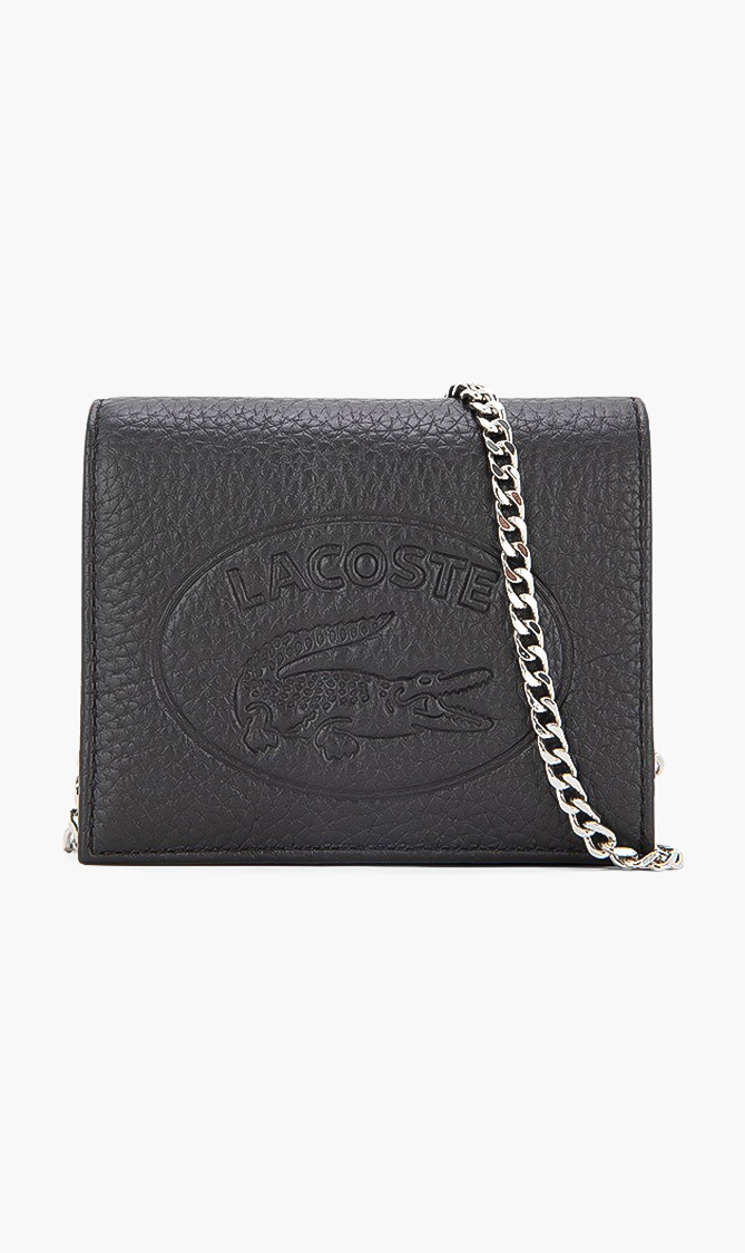 

LACOSTE Croco Crew Grained Leather Phone Wallet