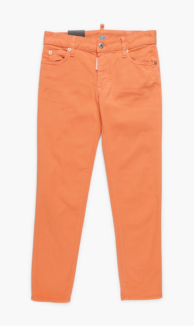 

Dsquared2 Medium Waist Cropped Twiggy Jeans