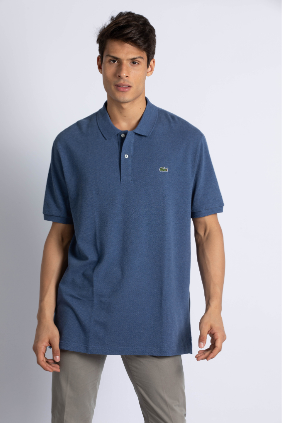 

Lacoste Blue Cotton Pique Slim Fit Polo Shirt for Men | The Deal Outlet