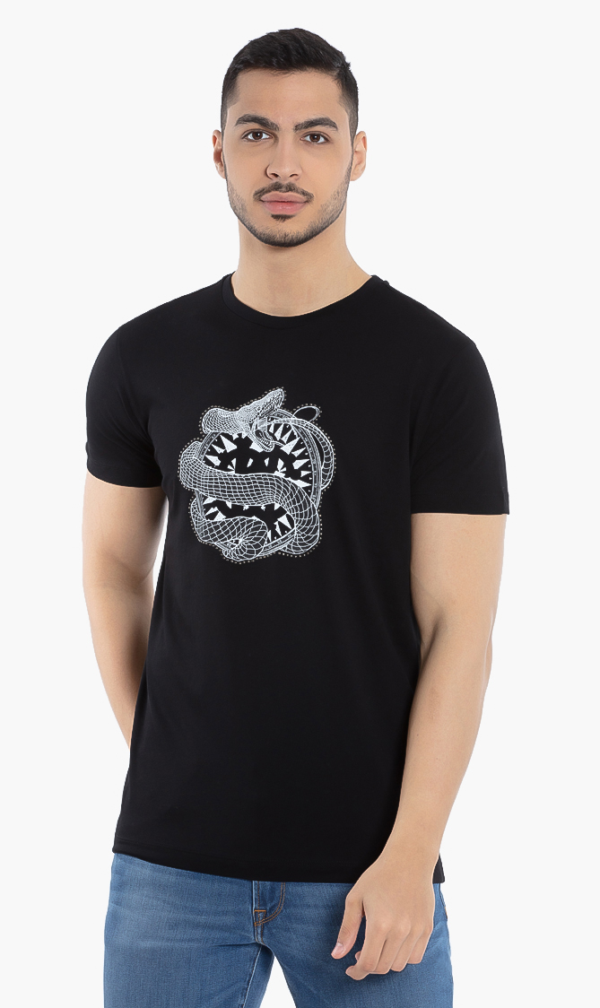 

Roberto Cavalli Snake Studs T-shirt