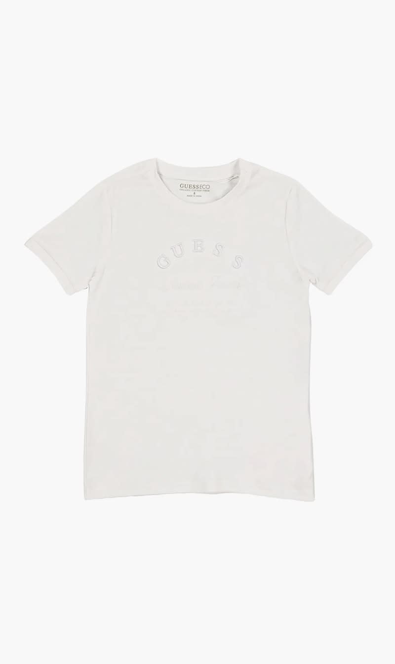 

Guess White Jacq Ss T-shirt_ceremo for Boys | The Deal Outlet