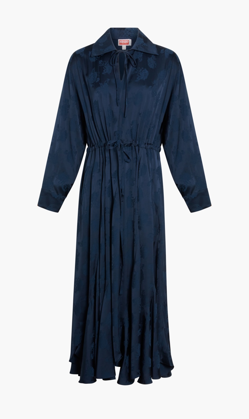 

Kenzo Blue Roses Long Dress for Women | The Deal Outlet