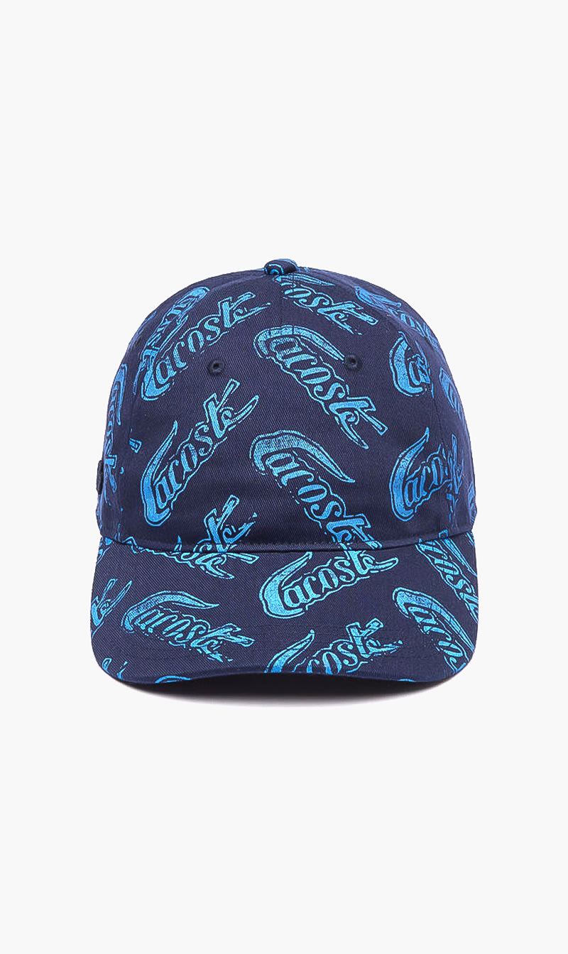 

Lacoste Blue All Over Print Cap for Men | The Deal Outlet
