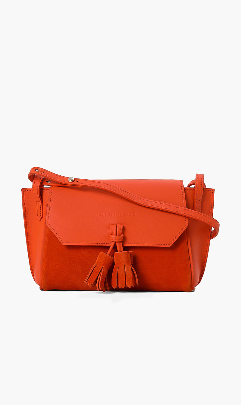 

Longchamp Suede Cross Body Bag