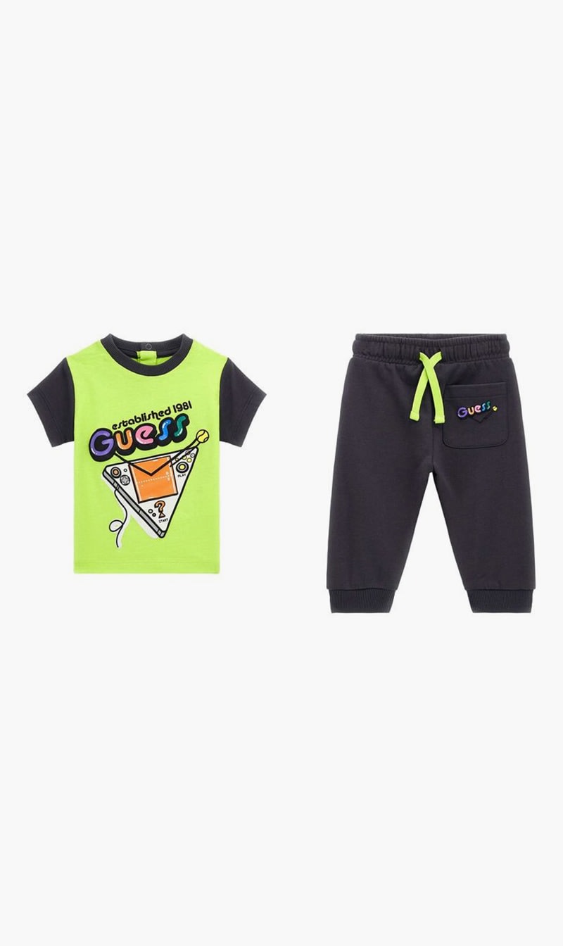 

Guess Multi-color Set Ss T-shirt+active Pants for Boys | The Deal Outlet