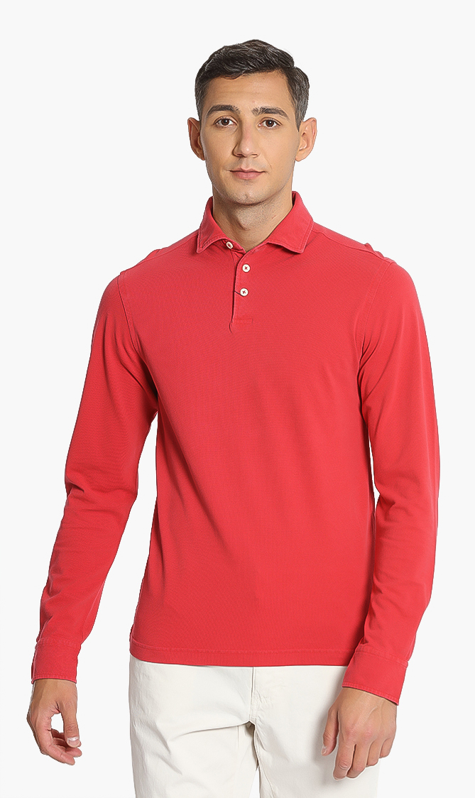 

Hackett London Long Sleeve Trim Polo