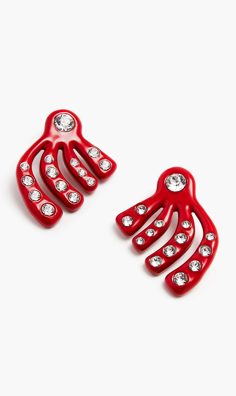 

Apoa Red Grece Earrings (red) for Women | The Deal Outlet