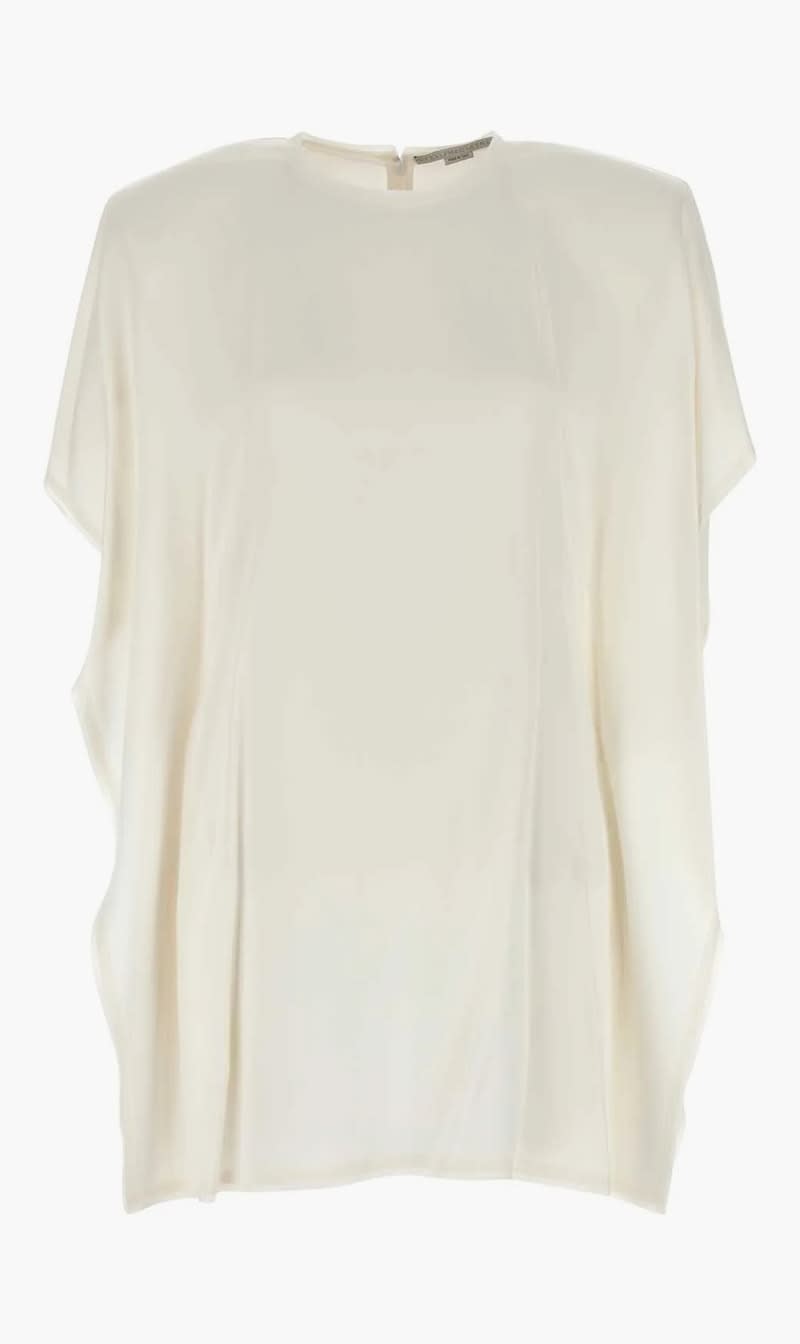 

Stella Mc Cartney White Satin Mini Dress for Women | The Deal Outlet