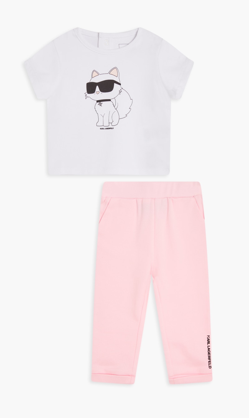 

Karl lagerfeld t-shirt+pant set | the deal outlet, White