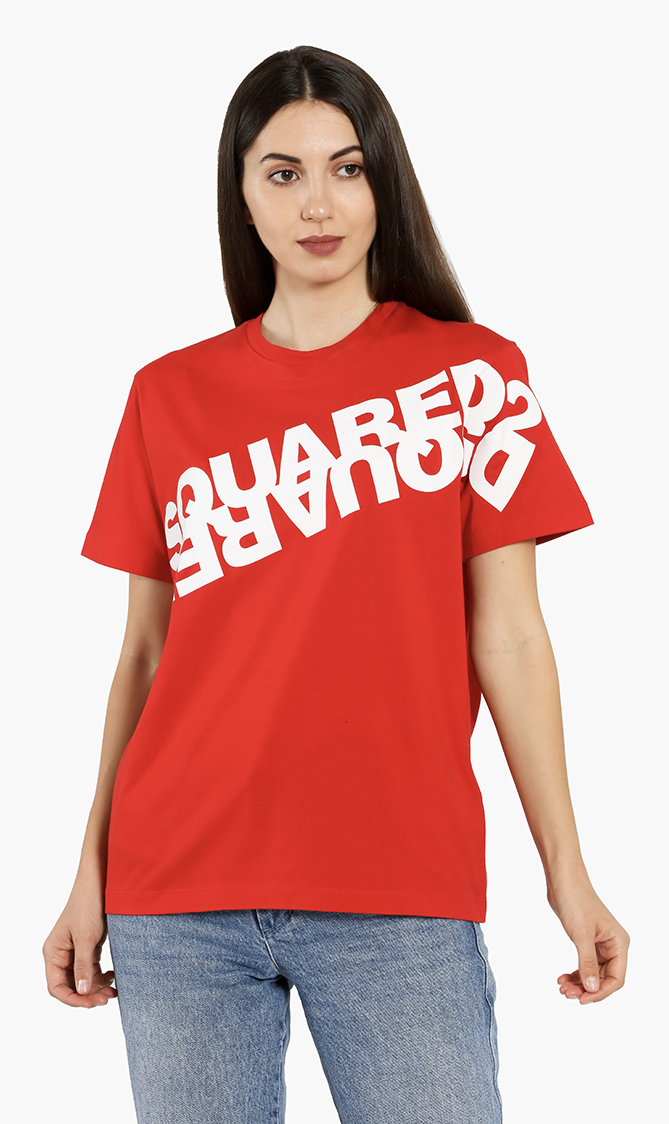 

Dsquared2 Logo Graphic Smoke Fit T-shirt