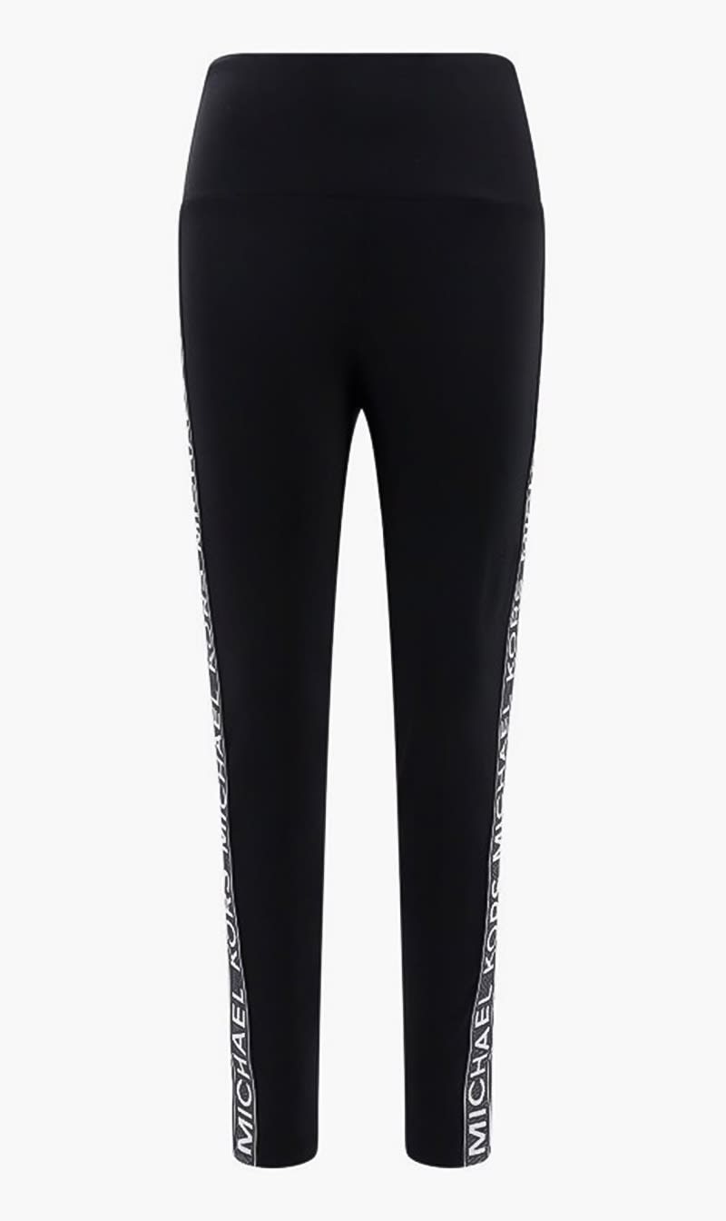

Michael Kors Black Mkgo Logo Tape Legging for Women | The Deal Outlet