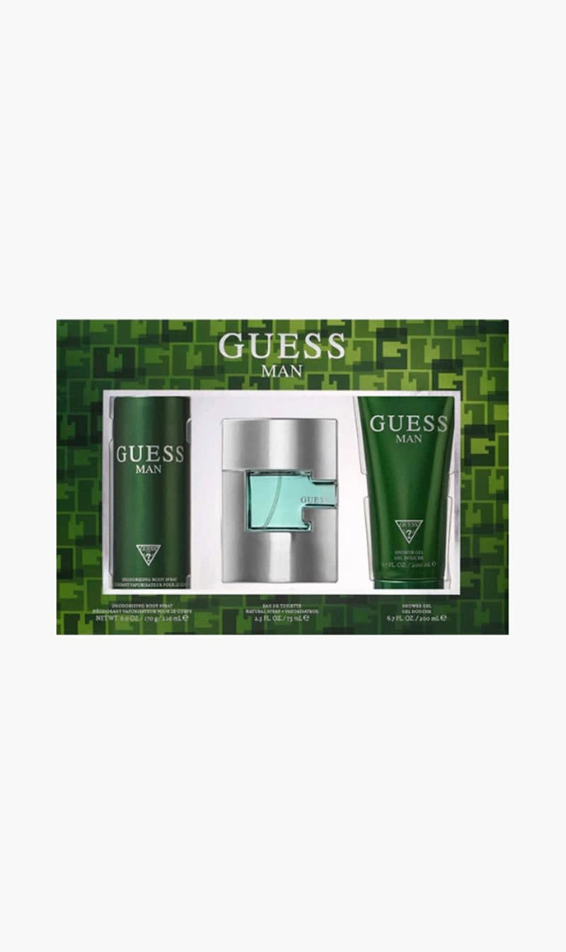 

Guess Guess Green Edt 3p Set for Men Edt 75 Ml Sg 200 Ml Bs 226 Ml for Women | The Deal Outlet