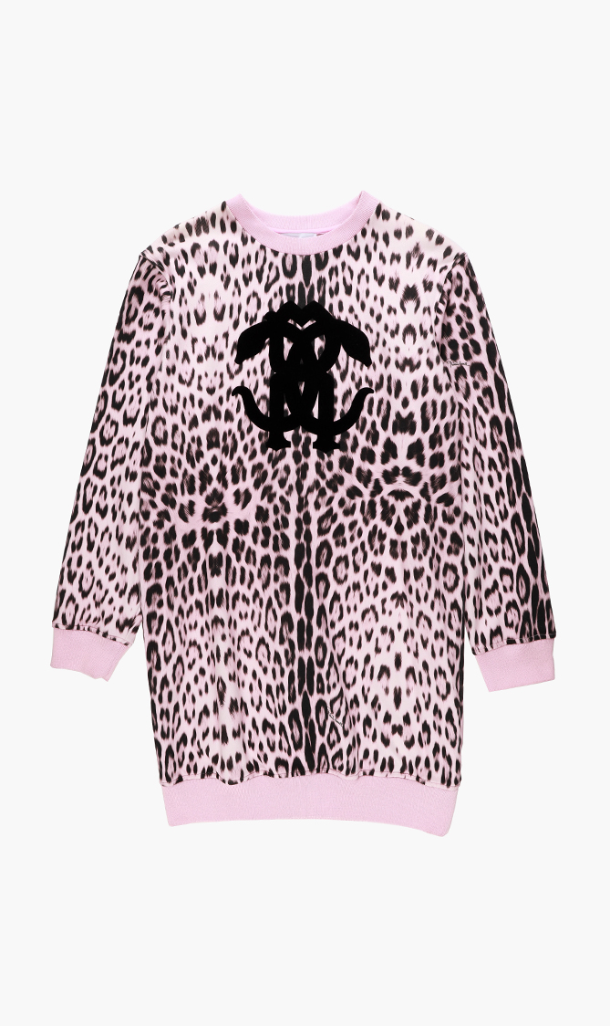 

Animal Print Sweatshirt Dress