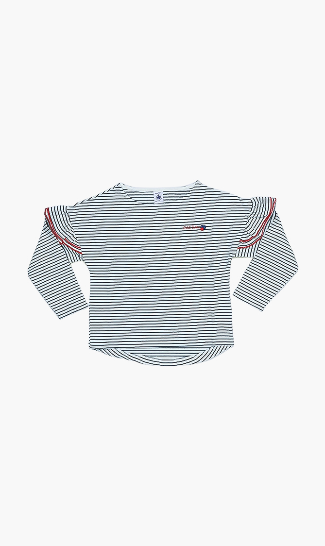 

Petit Bateau Striped Long Sleeves Top