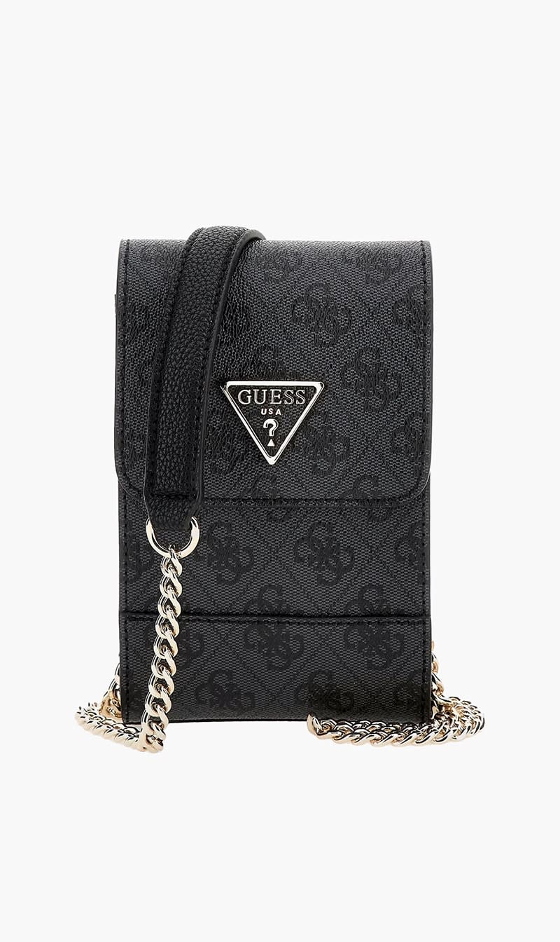 

Guess Black Noelle Flap Chit Chat for Women | The Deal Outlet