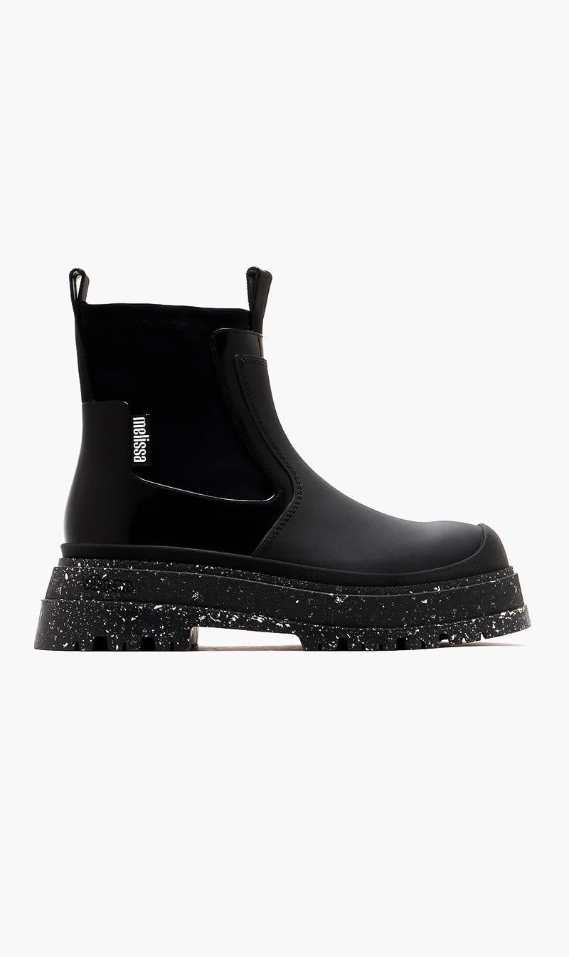 Black Melissa Drip Boot Ad for Women
