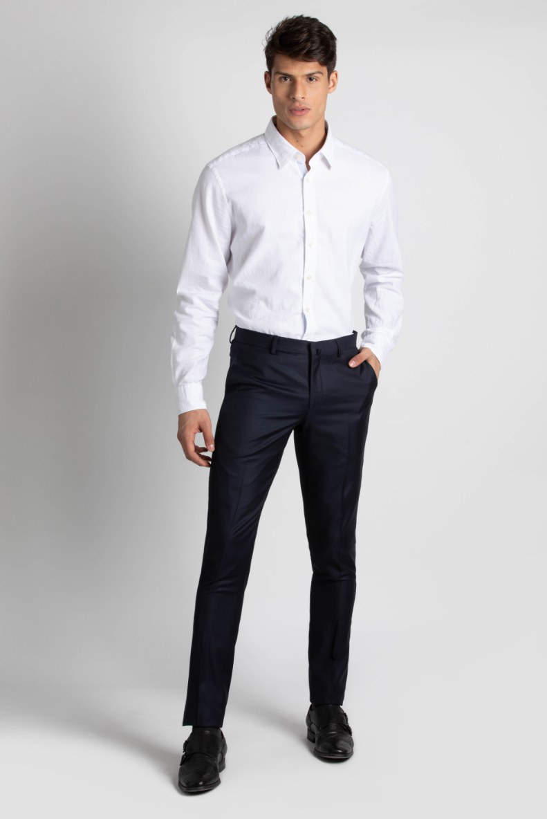 

Hackett London Blue Plain Wool Twill Trouser for Men | The Deal Outlet