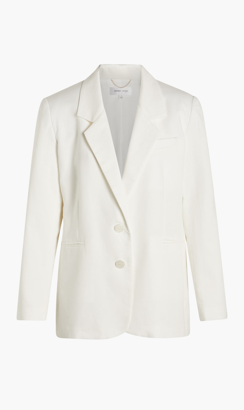 

Ronny Kobo White Klover Blazer for Women | The Deal Outlet