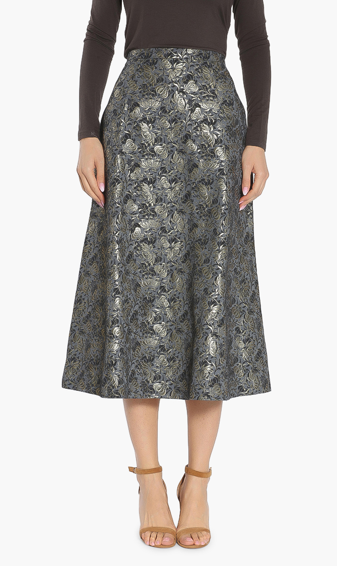 

Liuto Jacquard Skirt, Black