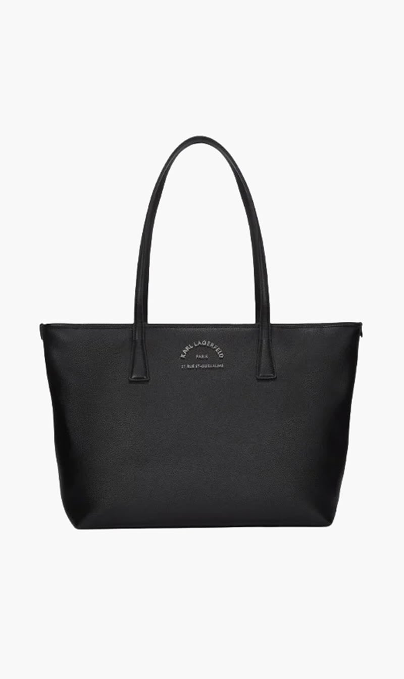 Karl Lagerfeld Black Shoulder Bag Black K/rsg Metal Tote for Women
