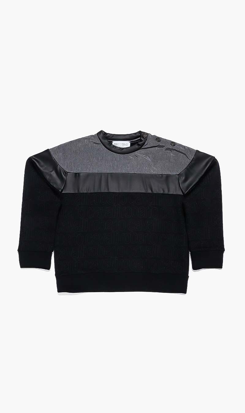 

Roberto Cavalli Logo Fleece Sweatshirt