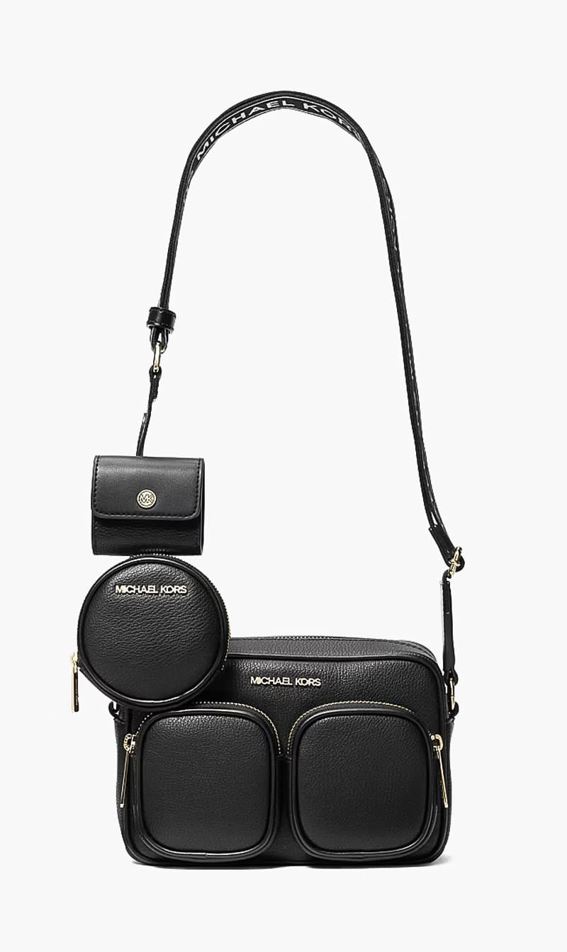 Black Jet Set Medium Leather Crossbody Bag for Women