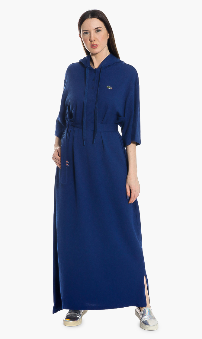 

Lacoste Hooded Pique Polo Shirt Dress