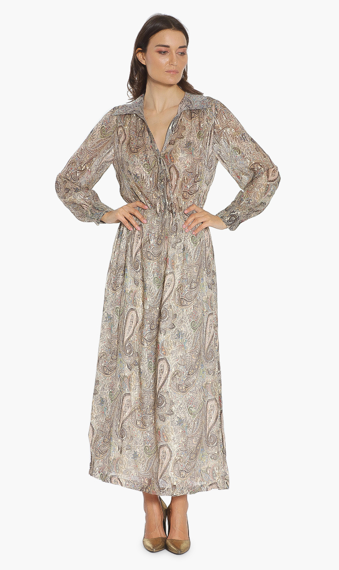 

Zadig & Voltaire Reeva Lurex Peacock Dress