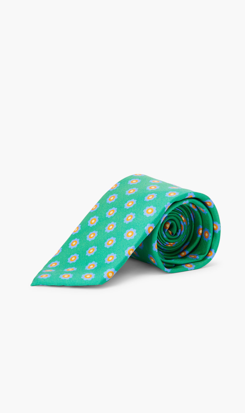 

Hackett London Green Light Shade Floral Tie for Men | The Deal Outlet