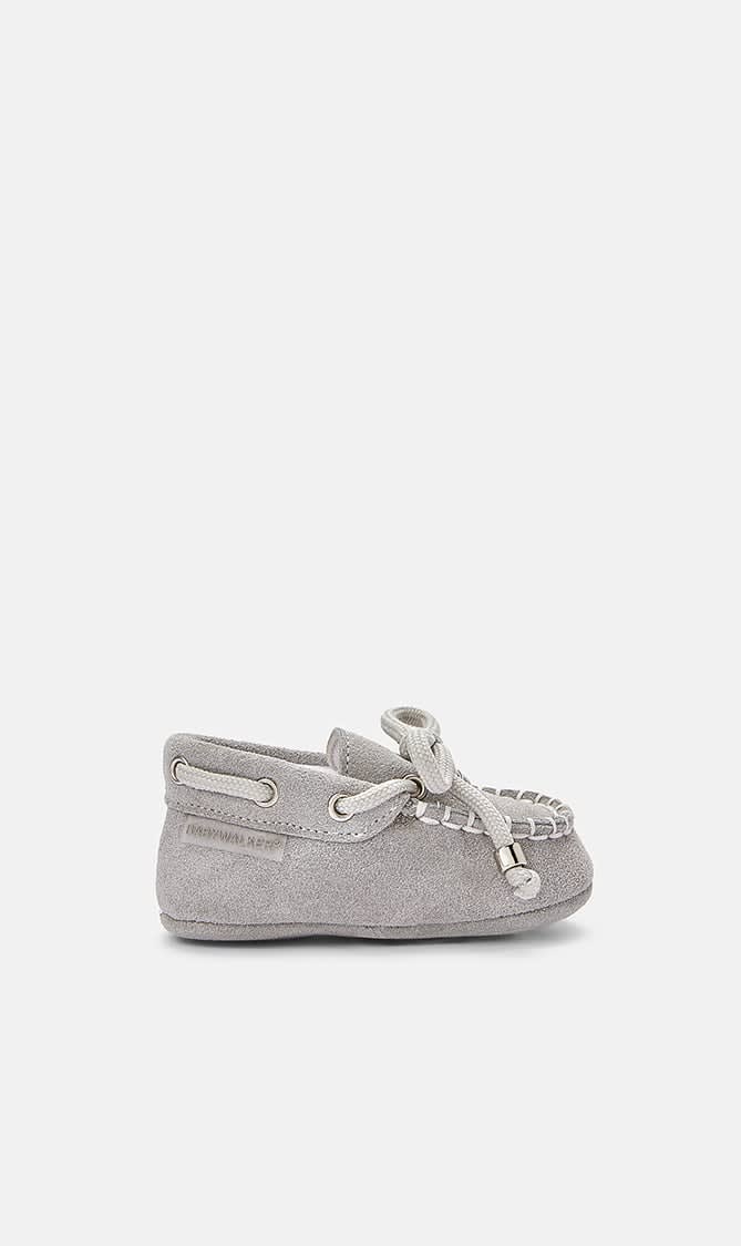 

Babywalker Grey Lace Up Suede Leather Loafer for Boys | The Deal Outlet