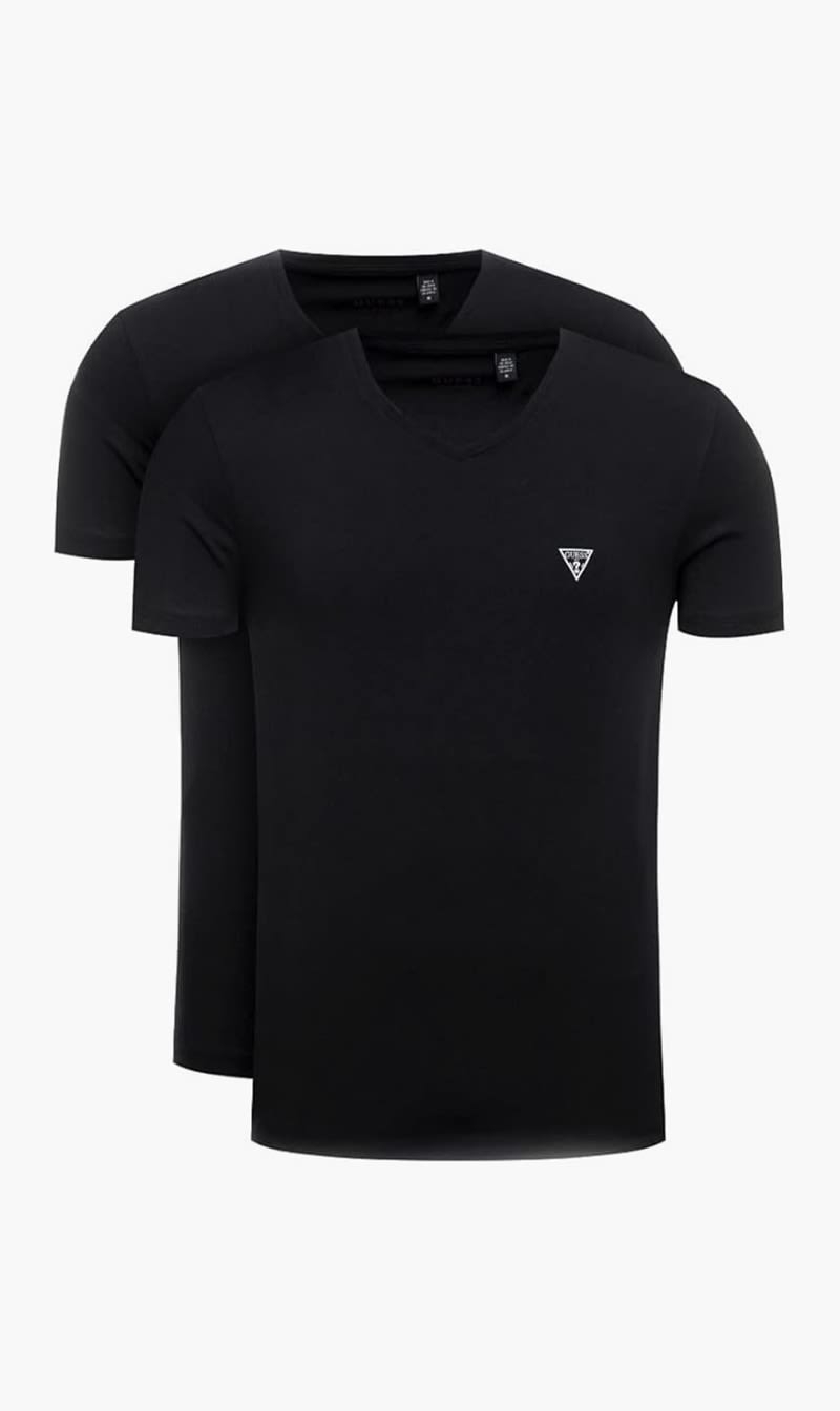 

Guess Black Pack Of 2 Black Crew Neck T-shirt for Men | The Deal Outlet