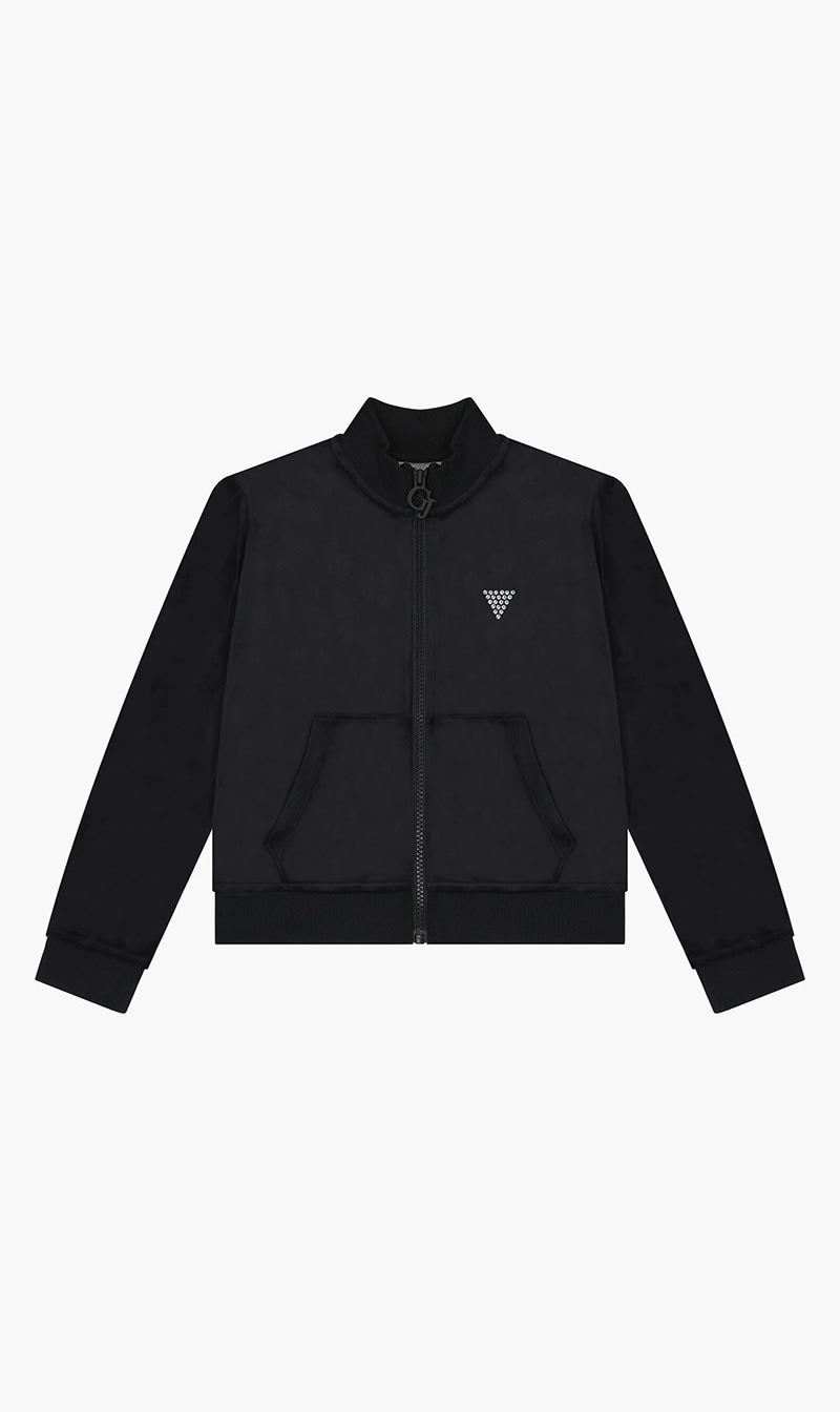 

Guess Black Logo Zip Up Jacket for Girls | The Deal Outlet