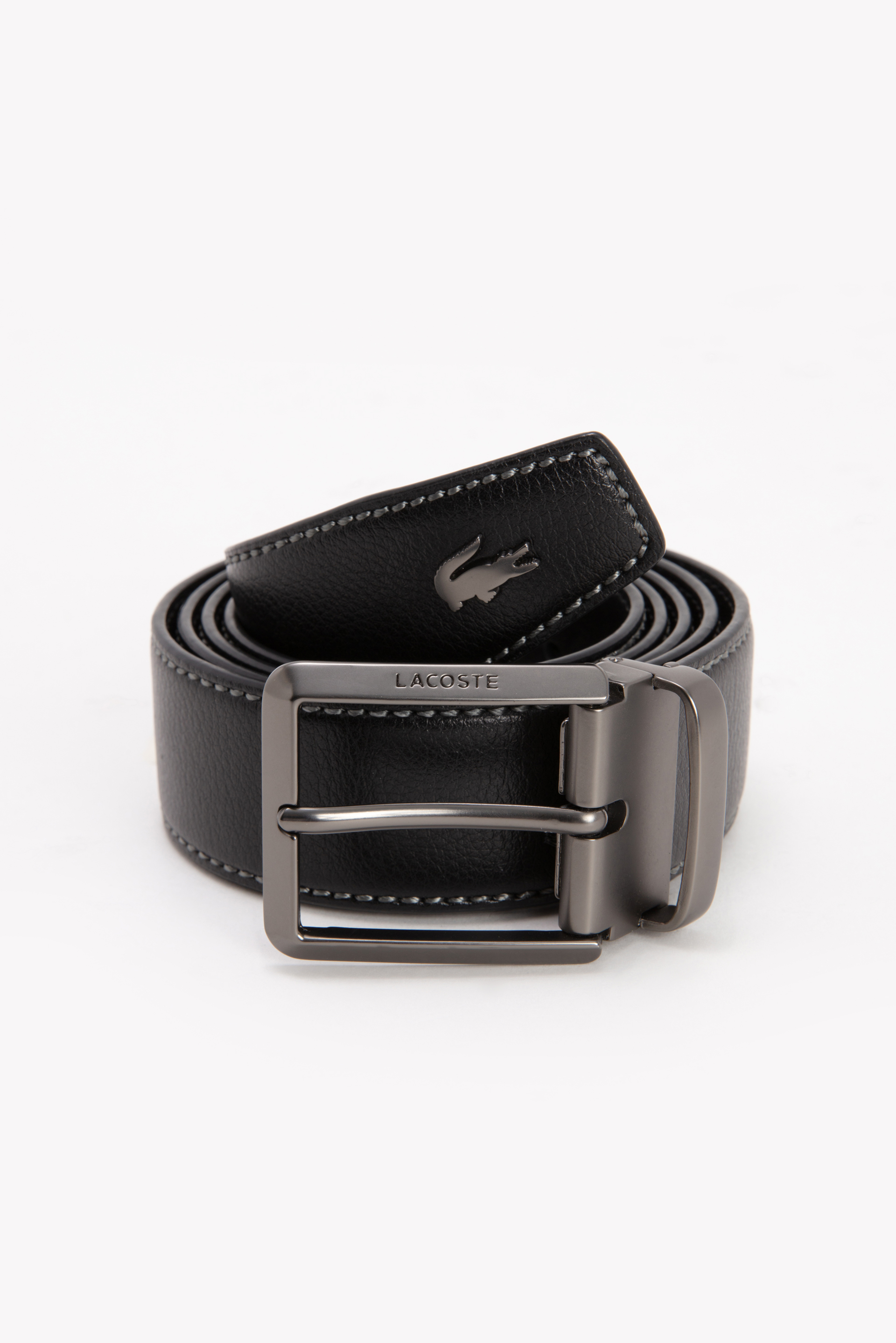 

Lacoste Engraved Tongue Buckle Reversible Leather Belt