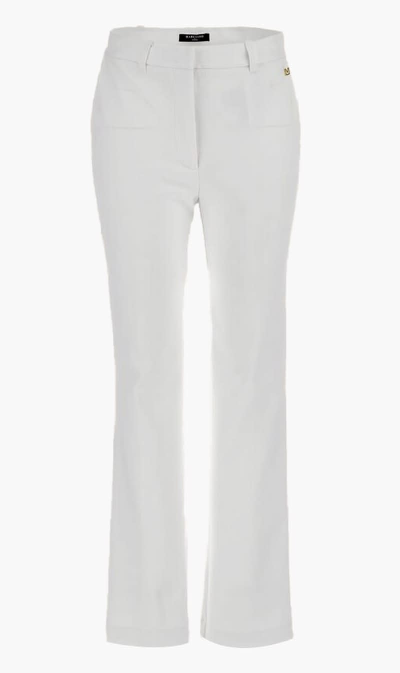 

Guess White Franca Flare Pant for Women | The Deal Outlet