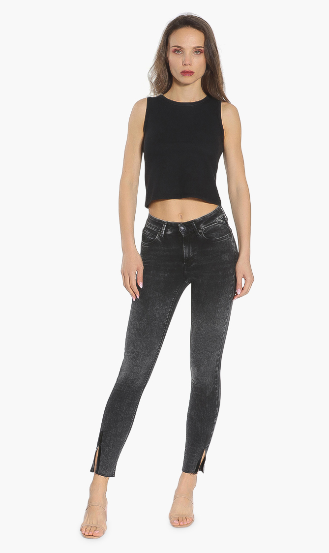 

Luzien High Waist Skinny Fit Jeans, Black