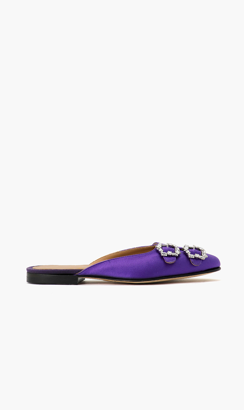 

Crystal Buckle Mules