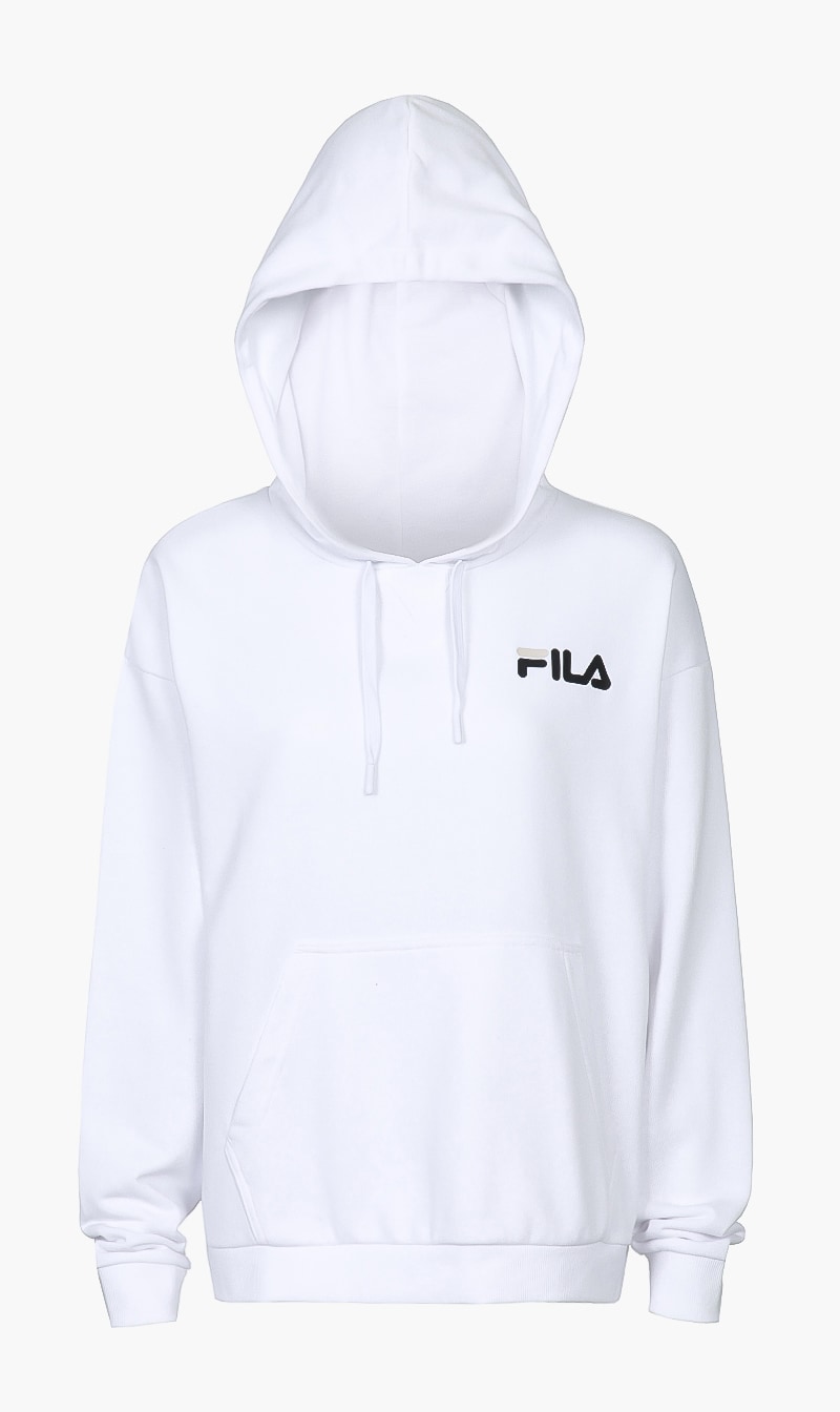 

Fila White Bet Logo Hoodie for Women | The Deal Outlet