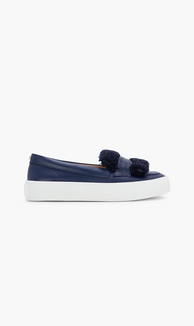 

Longchamp Leather Slip-on Sneakers