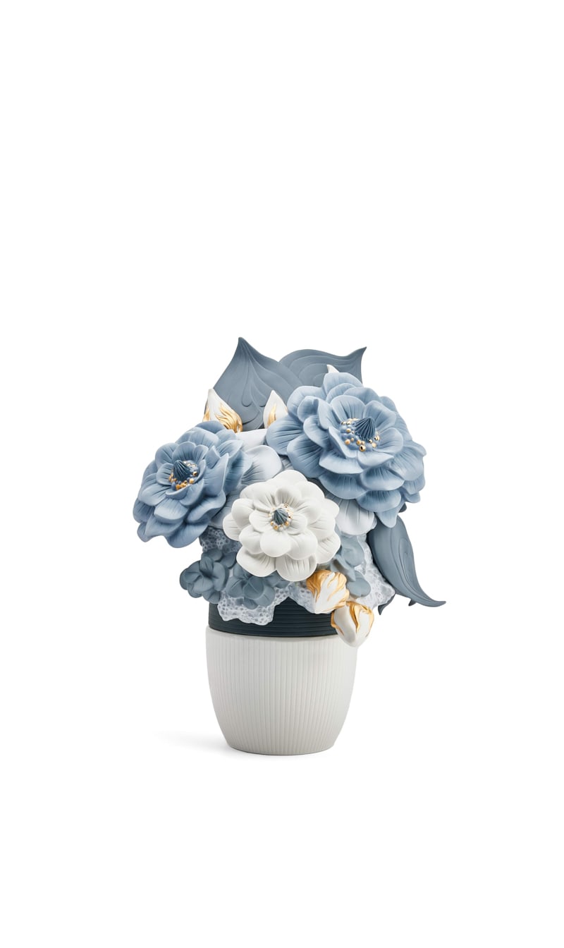 

Vase With Flowers, Blue