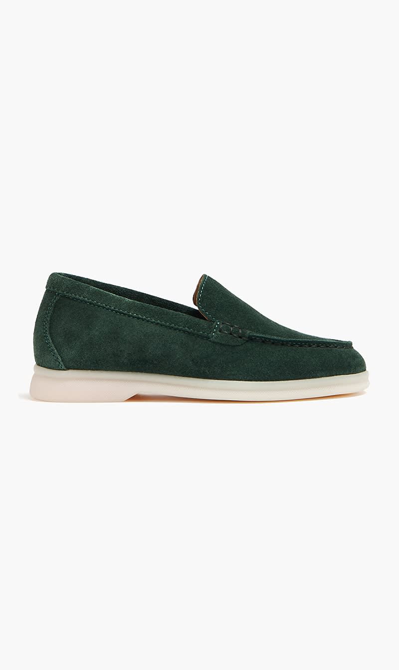

Scarosso Green Ludovica Loafers for Boys | The Deal Outlet