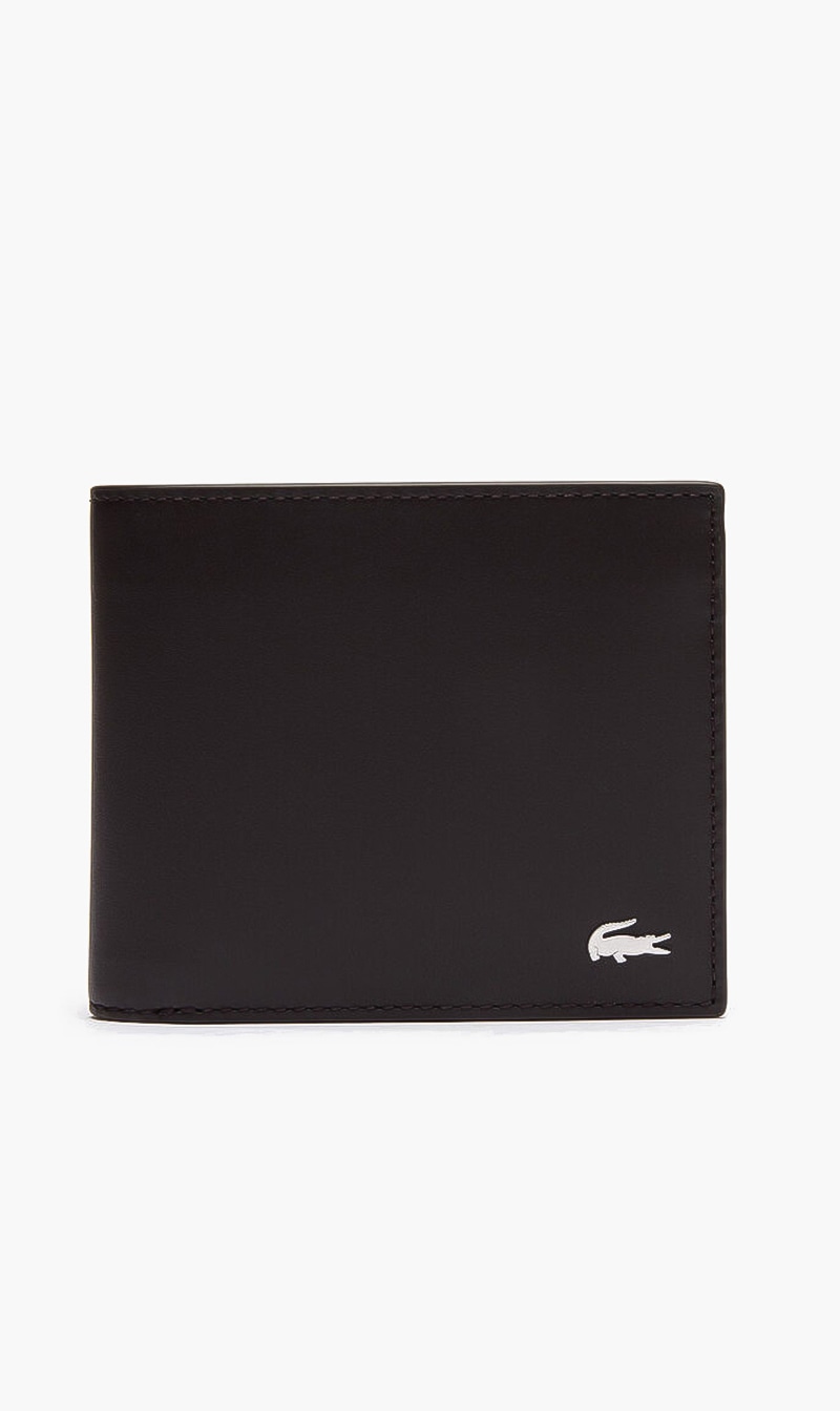 

Lacoste Brown Fitzgerald Billfold Leather Wallet for Men | The Deal Outlet