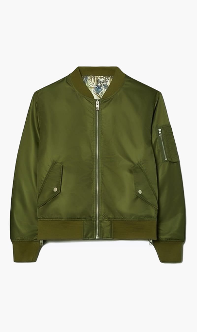 

Tory Burch Green Reversible Nylon Twill Jacket for Women | The Deal Outlet